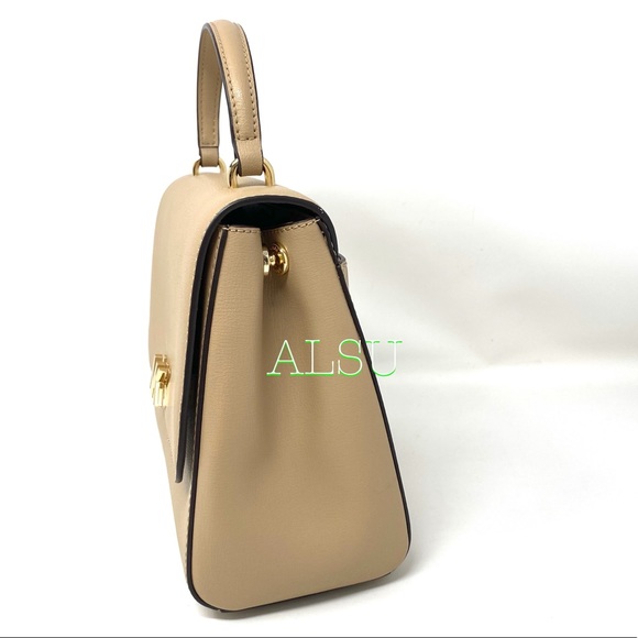 Michael Kors Mott MD TH Satchel Leather Bisque - Picture 13 of 14